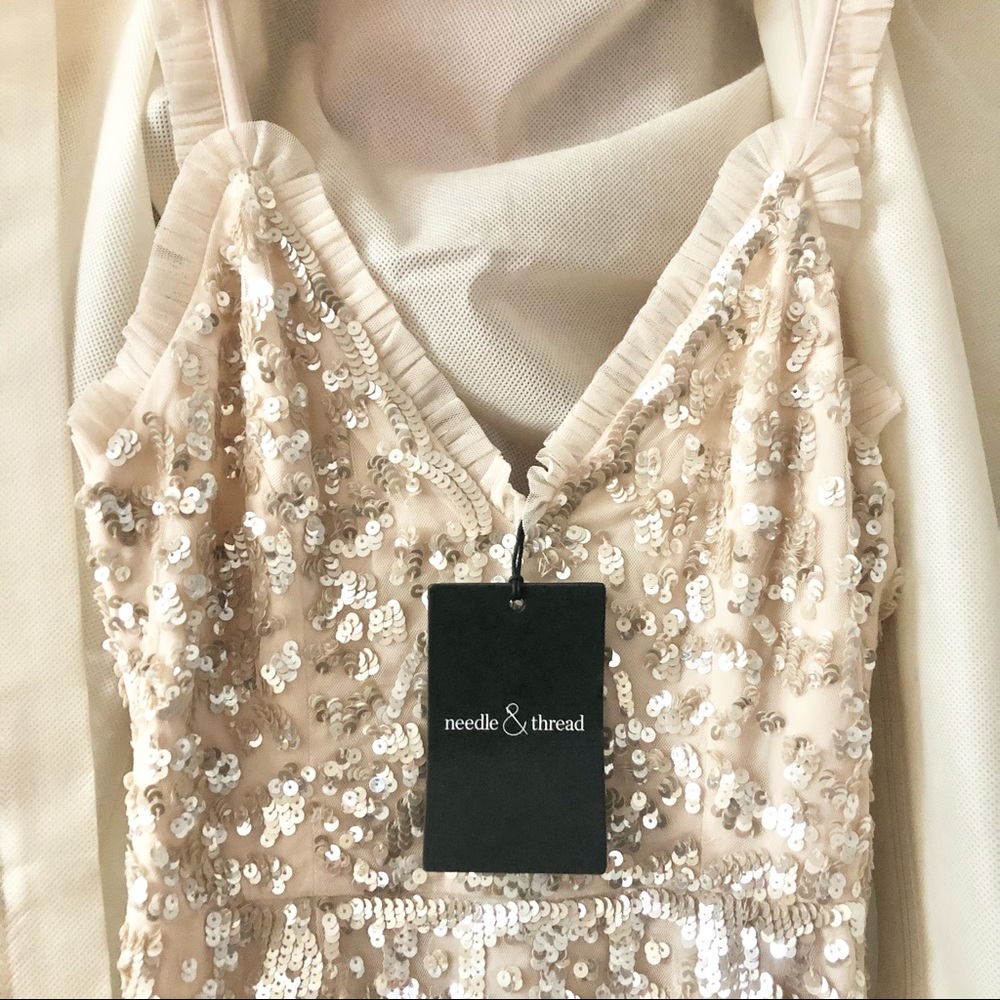 Needle & Thread Patchwork Sequin Cami Gown - image 2